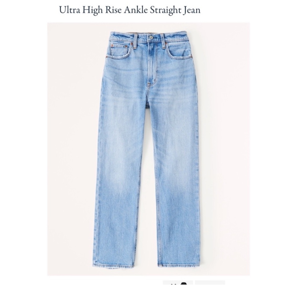 Abercrombie & Fitch Ultra High Rise Straight Jeans
